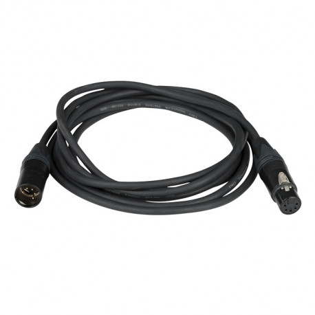 Cablu DMX XLR tata la XLR mama, 5 pini, Neutrik, 15m DMX/AES-EBU DAP-Audio FL-84-15m