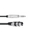 Cablu audio XLR mama la Jack 6.3 tata stereo, 2m Omnitronic 30225182