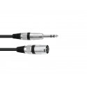 Cablu audio Jack 6.3 stereo la XLR tata Omnitronic 30225196-2m
