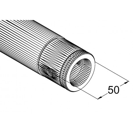 Bara aluminiu single-lock power, 4m, Alutruss PSP-4000 QUICK-LOCK pipe