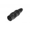 Conector XLR tata cu 5 pini, HICON HI-X5CM-G