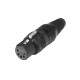 Conector XLR mama cu 5 pini, HICON HI-X5CF-G