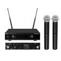 Set 2 microfoane wireless 531.9/534.1MHz, Omnitronic UHF-E2 (13063323)