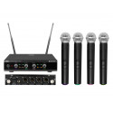 Set 4 microfoane wireless 518.7/520.9/523.1/525.3MHz, Omnitronic UHF-E4 (13063327)