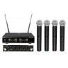 Set 4 microfoane wireless 518.7/520.9/523.1/525.3MHz, Omnitronic UHF-E4 (13063327)