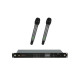 Set receiver + 2 microfoane, PSSO Set WISE TWO + 2x Dyn. wireless microphone 823-832/863-865MHz