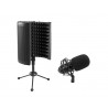 Set MIC CM-78MK2 Large Diaphragm Condenser Mic + AS-04 Desk-Microphone-Absorber System Omnitronic 20000919