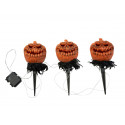 Set de 3 dovleci de gradina cu iluminare, Euro Palms 83316121