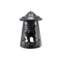 Candela Halloween cu motiv pisica, 23cm, EuroPalms 83505110