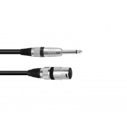 Cablu audio Jack 6.3 mono la XLR tata Omnitronic 3022519B-2m