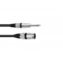 Cablu audio Jack 6.3 mono la XLR tata Omnitronic 3022519B-2m