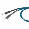 Cablu instrument albastru Jack 6.3 tata la Jack 6.3 tata, 3 m , ZZIPP JAZZ300B