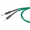 Cablu instrument verde Jack 6.3 tata la Jack 6.3 tata, 3 m , ZZIPP JAZZ300G