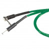 Cablu instrument verde Jack 6.3 tata 90 grade la Jack 6.3 tata, 3 m, ZZIPP JAZZ300G90